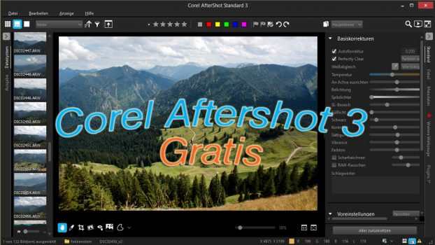 Fotoentwickler Corel Aftershot 3 derzeit kostenlos UPDATE
